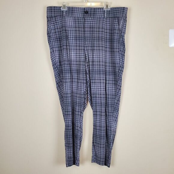 Torrid Gray Plaid Front Stretch Dress Pants Size 18 - Picture 1 of 8